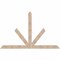 Ekena Millwork Saratoga Smooth Timber Gable Bracket, Douglas Fir, 96"W x 60"H x 1 1/2"D x 5 1/2"F, 15/12 Pitch GBW096X60X0206SAR00SDF - alternate 1